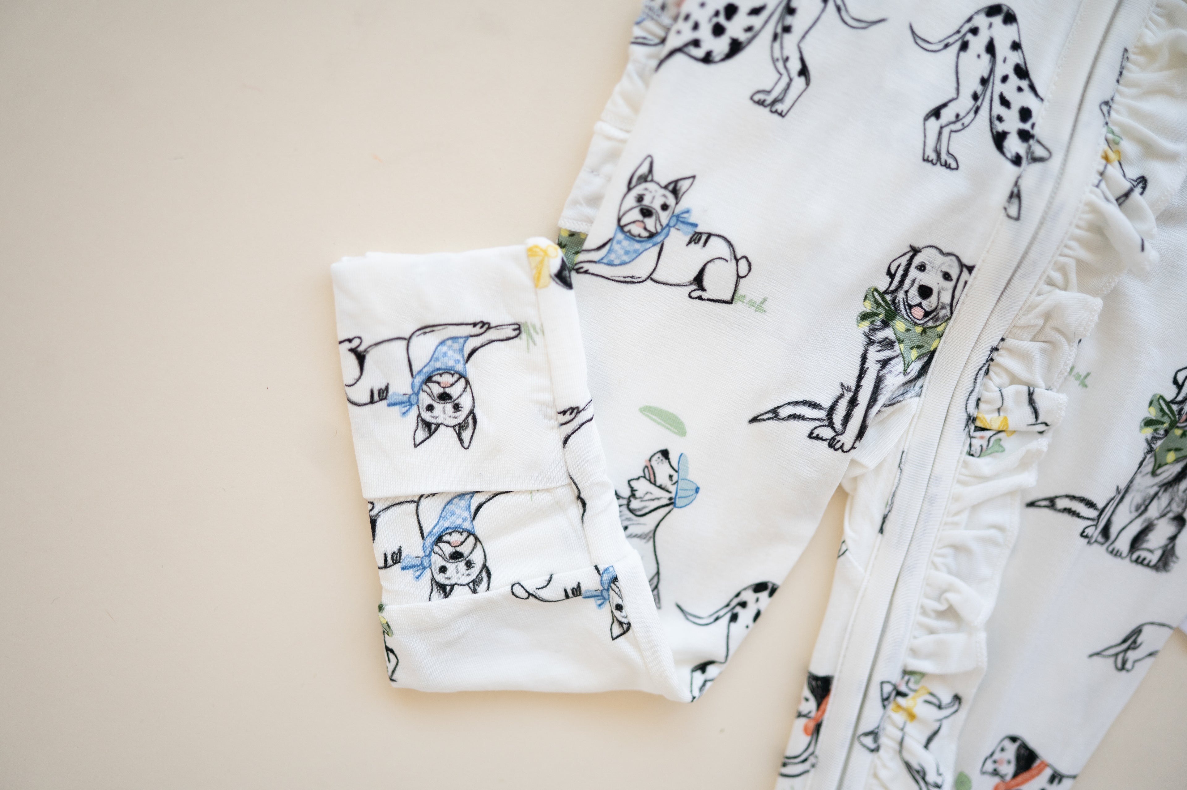 ‘Must Love Dogs’ Ruffle Zippie