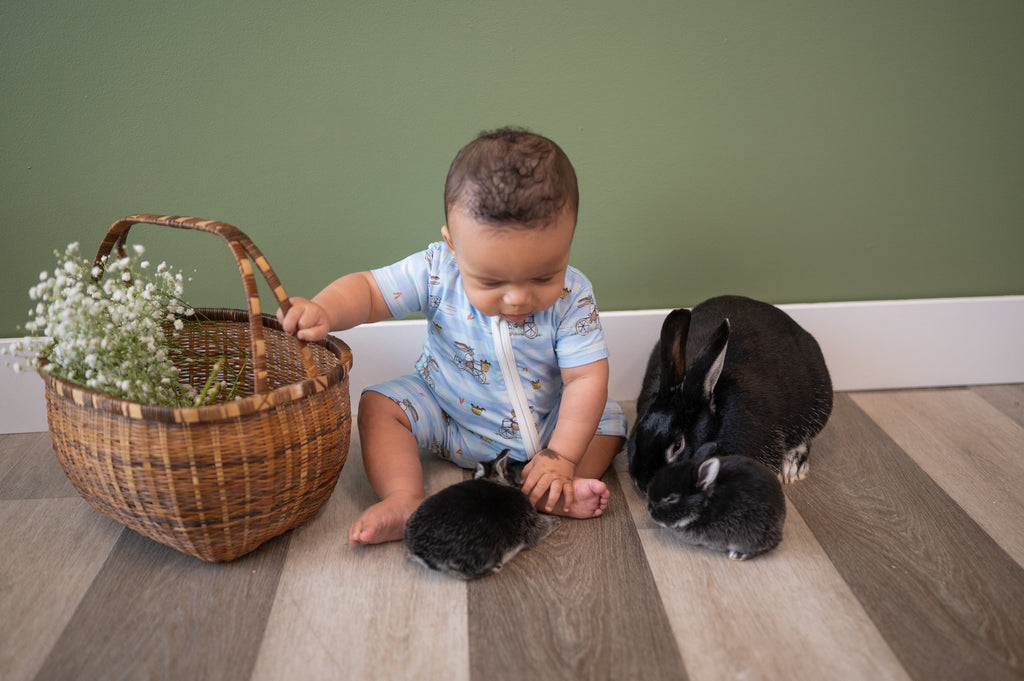Biking Bunnies Shortie Romper
