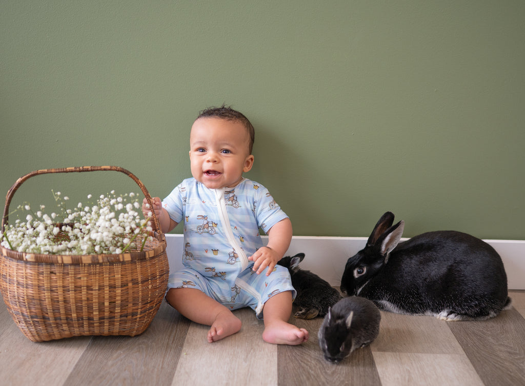 Biking Bunnies Shortie Romper