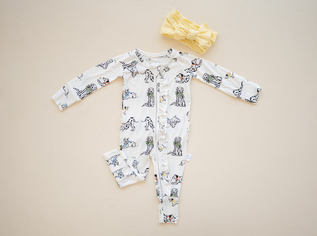 ‘Must Love Dogs’ Ruffle Zippie