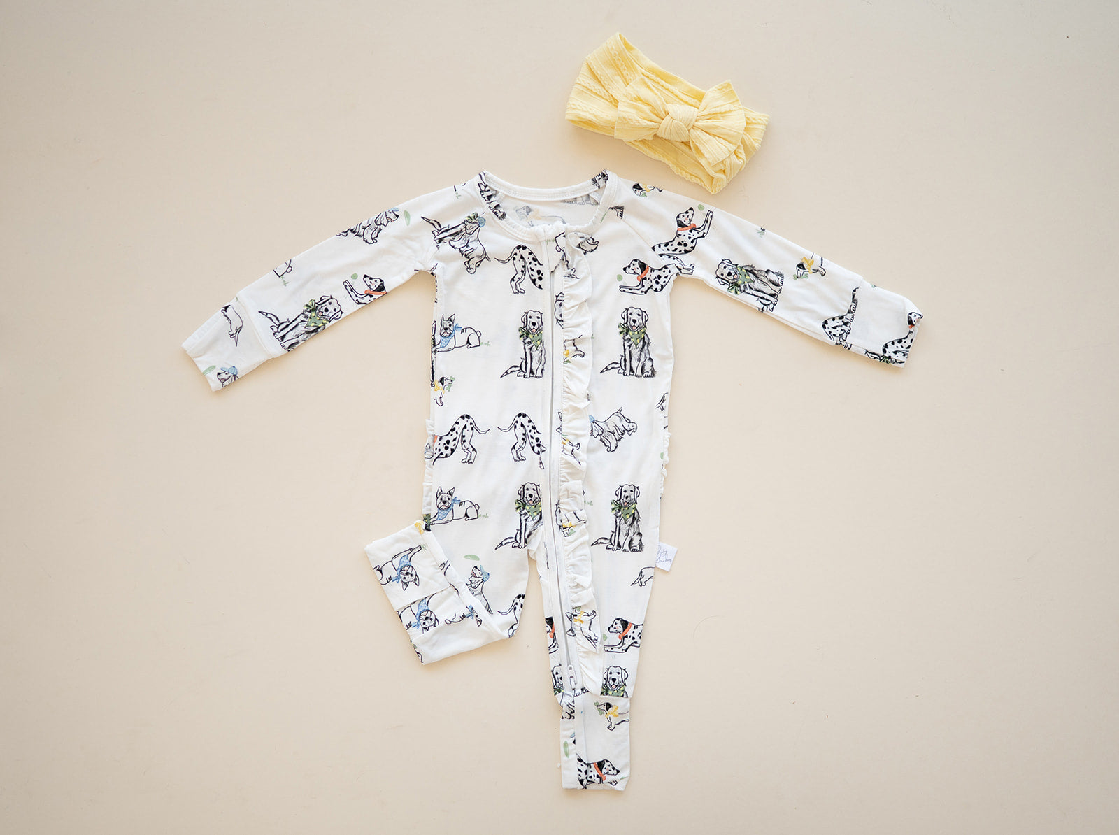 ‘Must Love Dogs’ Ruffle Zippie