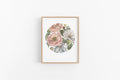 a picture frame with flowers on it