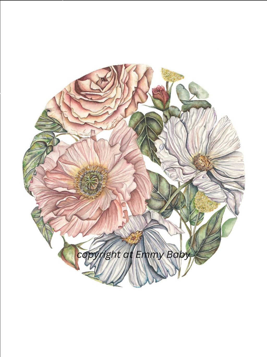 'Poppy Circle' Print