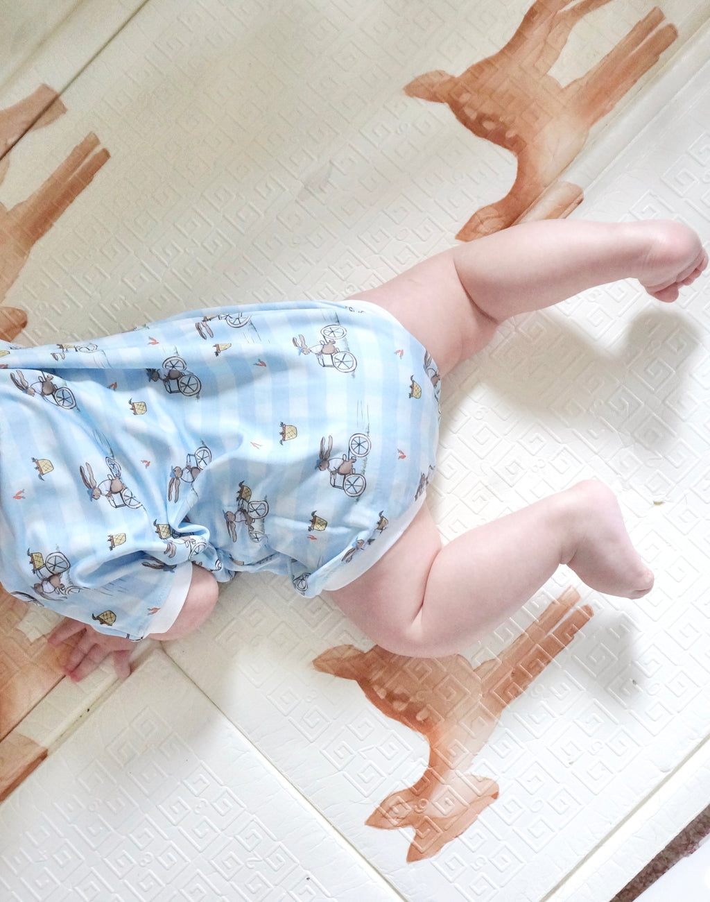 Biking Bunnies Bubble Romper